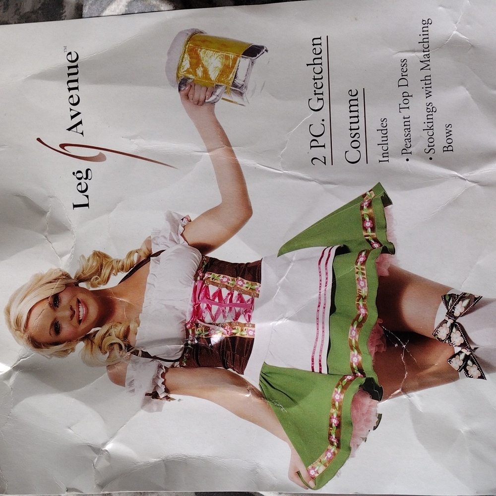 Leg Avenue 2pc Gretchen Costume GUC